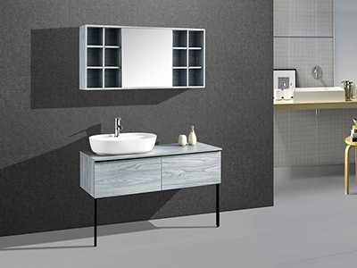 IL1968 Floating Single Bathroom Vanity with Mirror Cabinet