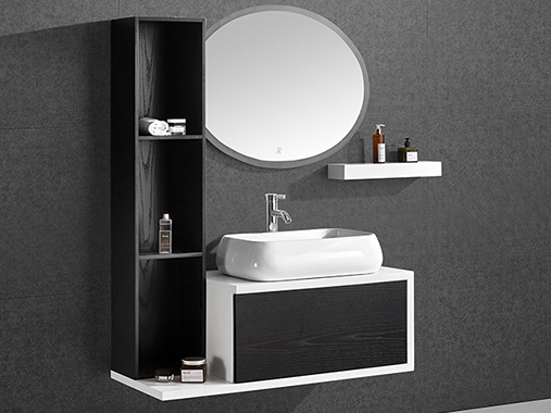 A01 Solid Wood Bathroom Vanity Set with Mirror
